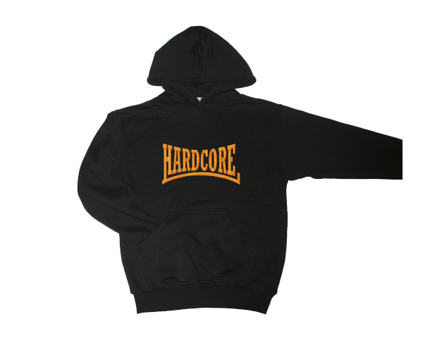 Hooded Hardcore logo (oranje)